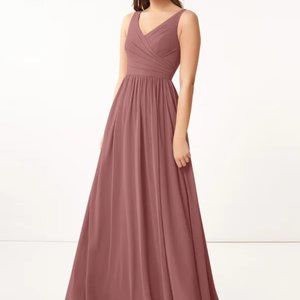 Azazie keyla bridesmaid dress desert rose A4